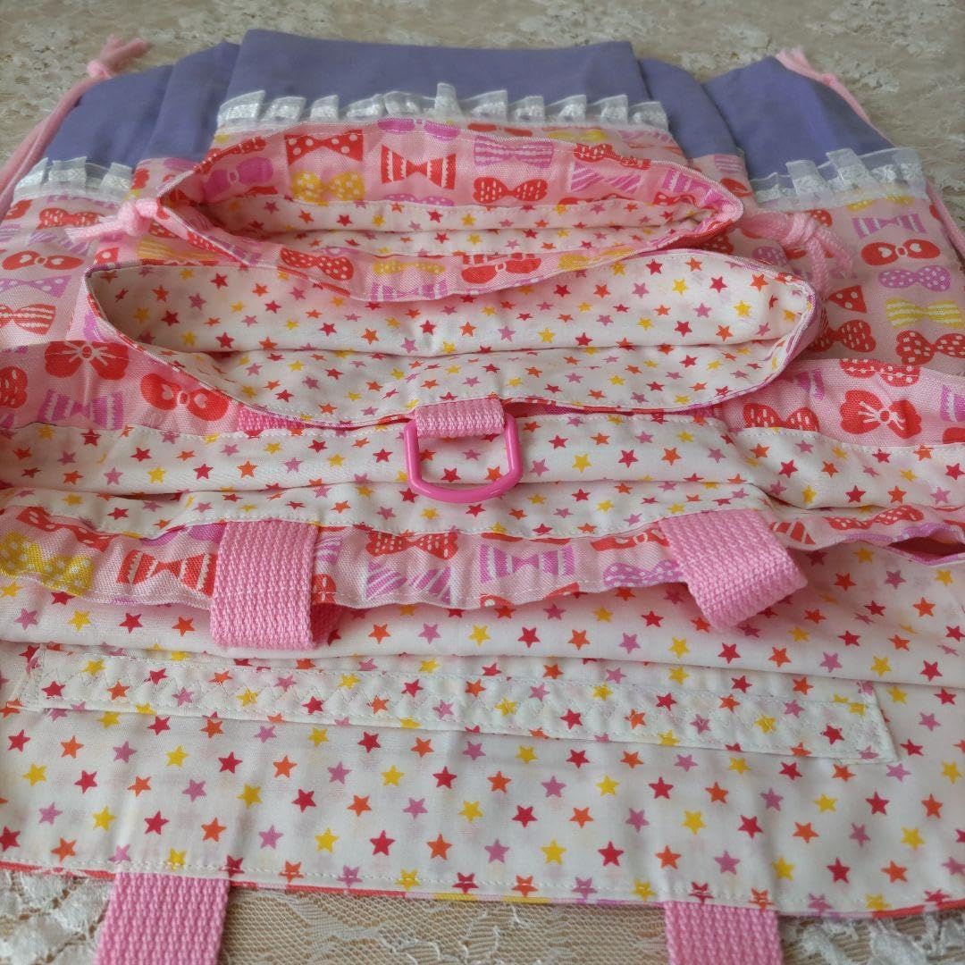 入園入学4点セット ハートキルティング ローズピンクライトベージュ お